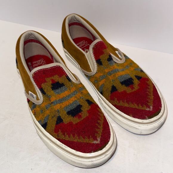 RARE Vans All Nations Skate Jam Limited Pendleton Slip On Sz 5.5 Van Doren main image 8